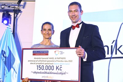 HAVEL & PARTNERS donated CZK 150 thousand to the Dejme dětem šanci organisation