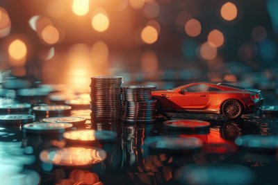 Car Loan Saving Trade Finance Concepts Small